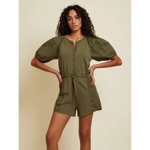 Nation LTD Garner Romper‎ in Green Size XS